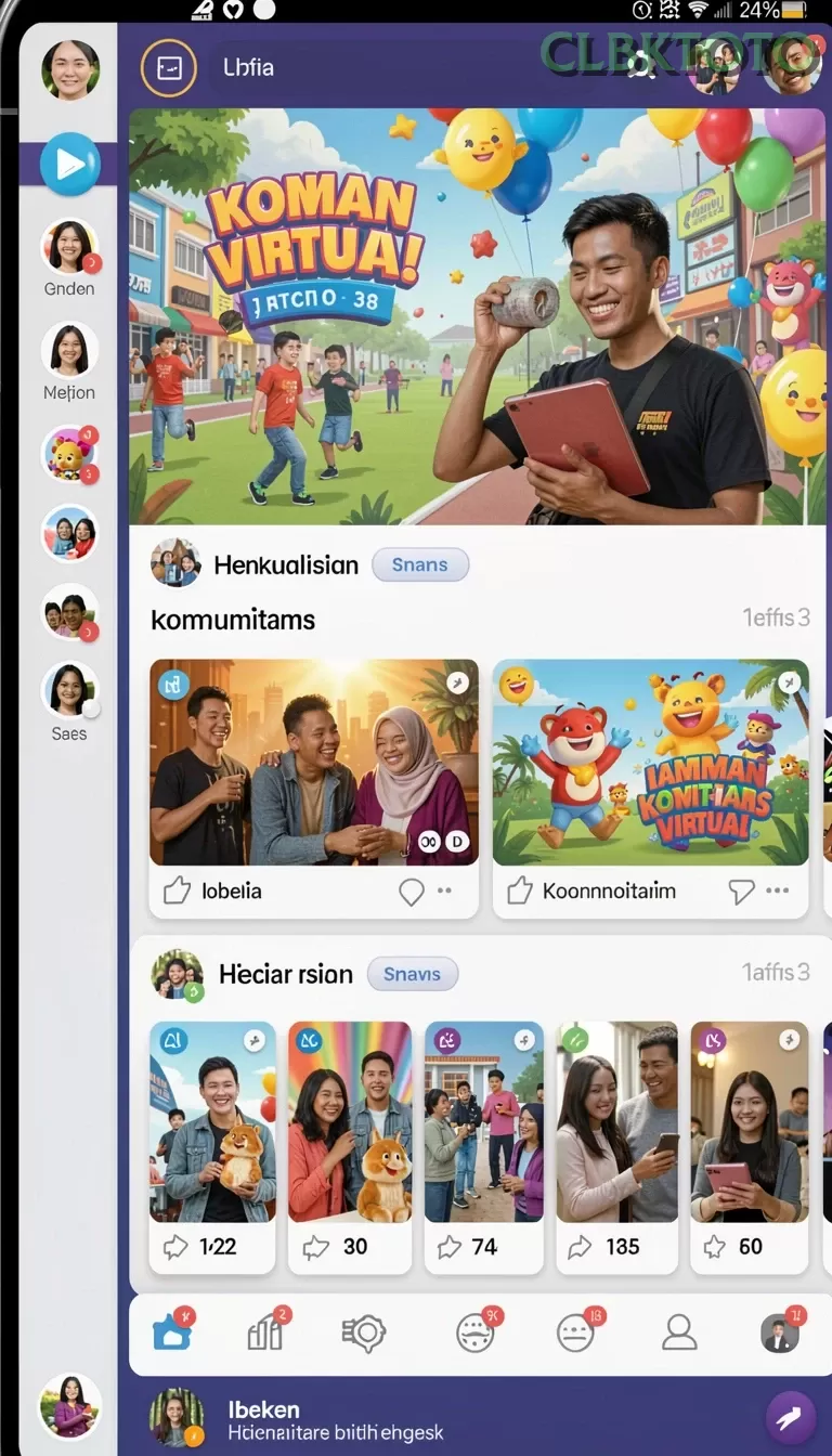 Cuplikan layar HOKI — halaman utama